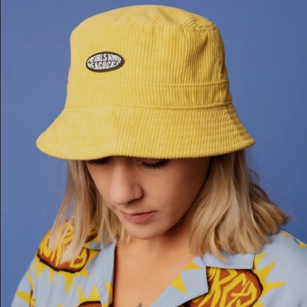 Petals & Peacocks Corduroy Bucket Hat